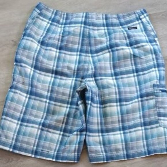 Mens Columbia Plaid Shorts - Picture 5 of 5